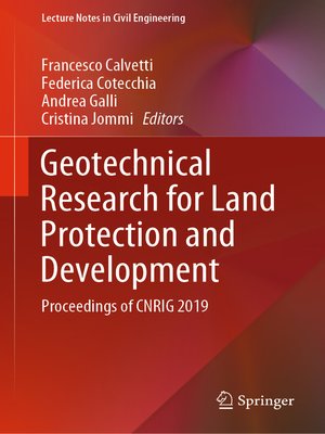 cover image of Geotechnical Research for Land Protection and Development